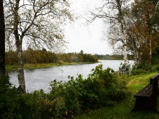 Riverbank jarhois overlooking the river of Tårneå